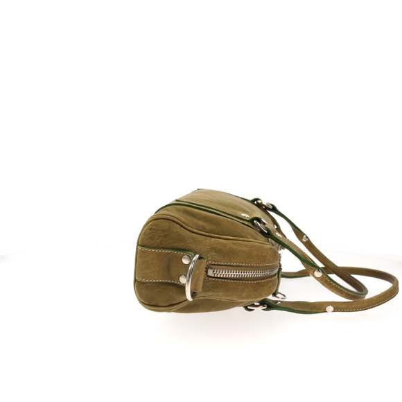 MIU MIU Shoulder Bag in Green Leather - Picture 9 of 12